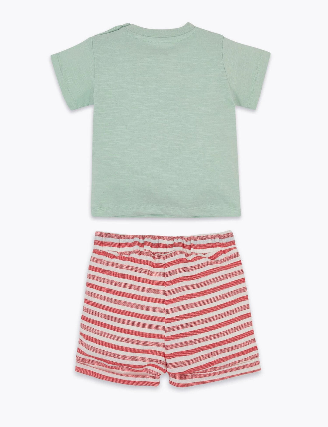 2 Piece Cotton Woven Short Outfit - Lotange - Marks & Spencer - Baby Boys Outfits