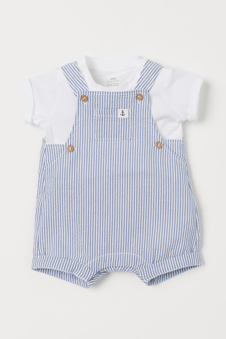 2-piece Organic jersey cotton set - Lotange - H&M - Baby Boys Outfits