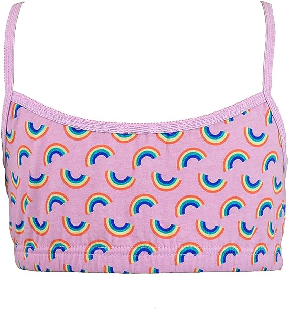 3-Pack Rainbow-Printed Crop Bralettes - Lotange - Tom Franks -