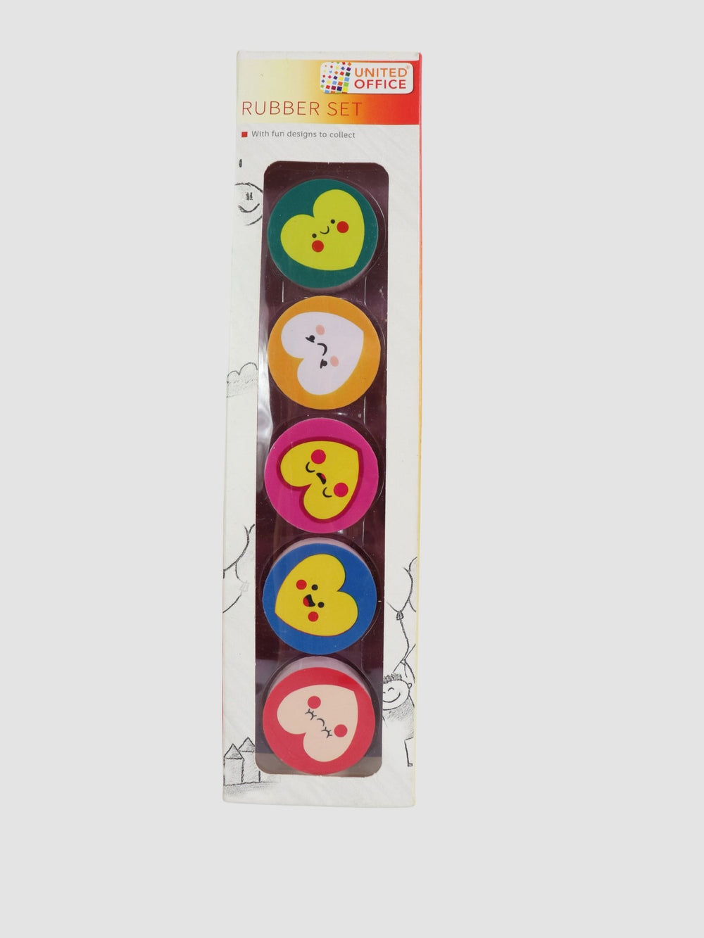 5 Pk Eraser Set - Lotange - Lotange -