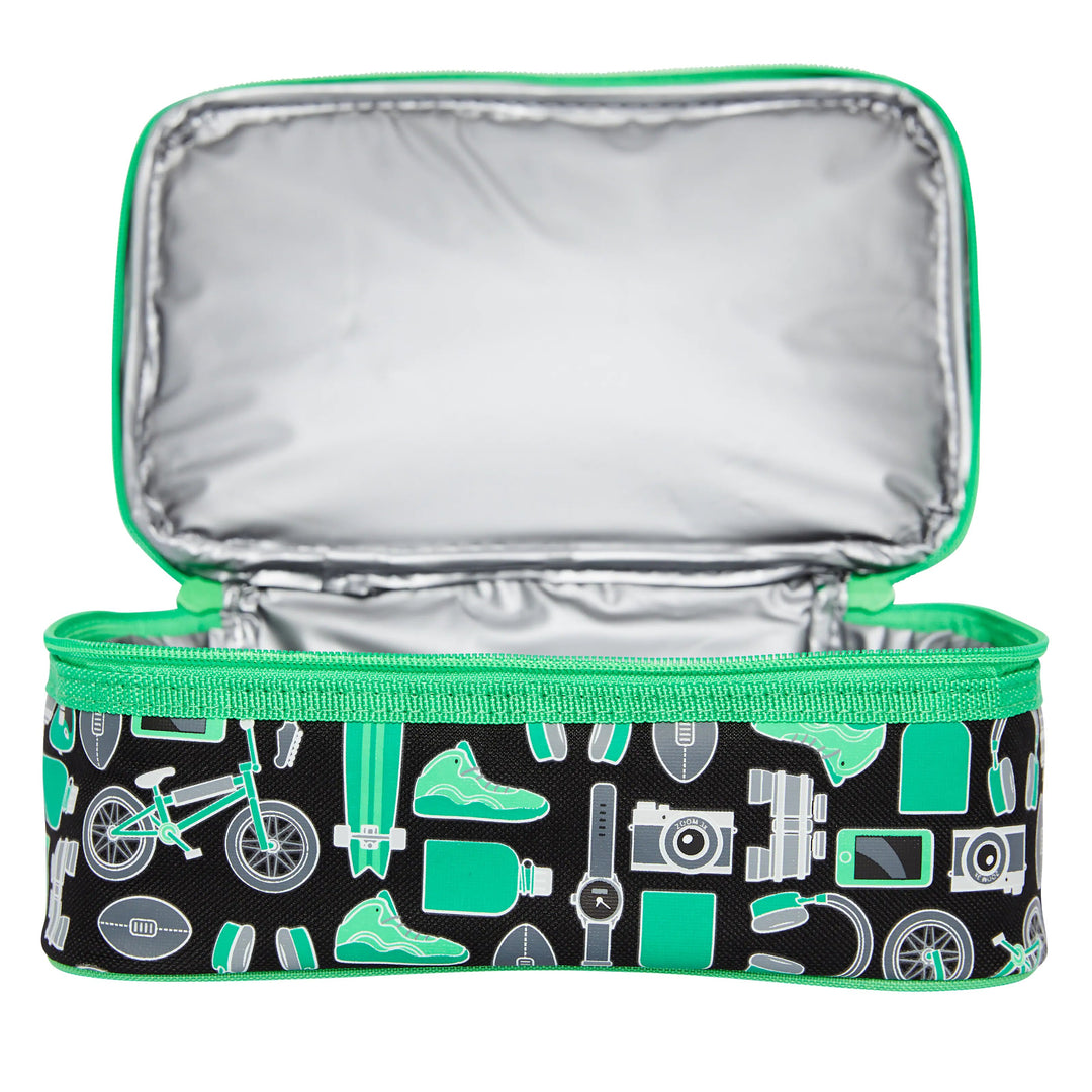 Jump Double Decker Lunchbox Insulated Green - Lotange - Smiggle - Lunch Bags