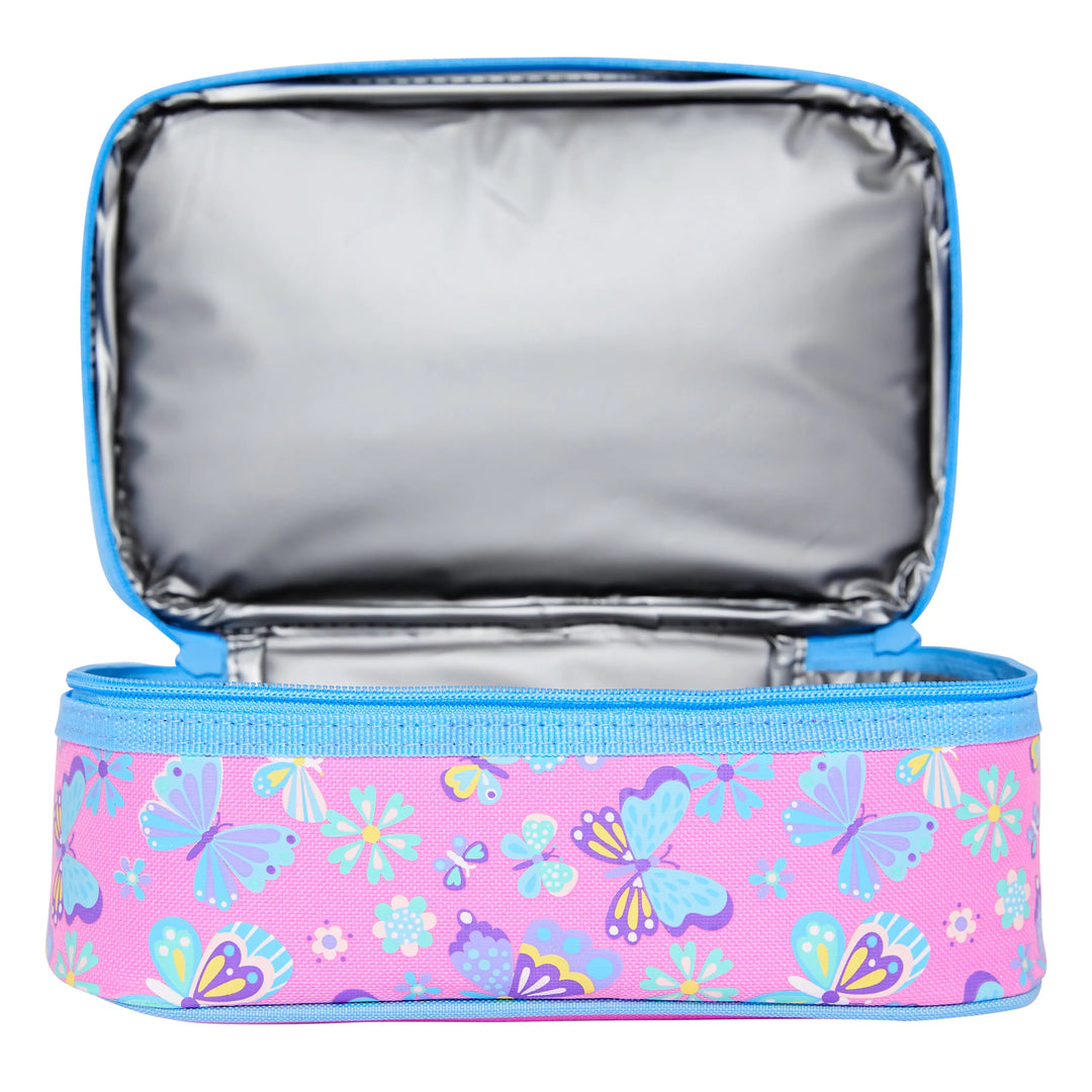 Jump Double Decker Lunchbox Insulated Butterfly - Lotange - Smiggle - Kids Lunchboxes