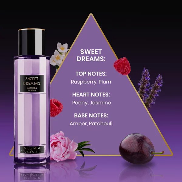 AOURA Sweet Dreams Body Mist 220ml - Lotange - AOURA London - Perfume & Fragrances For Her