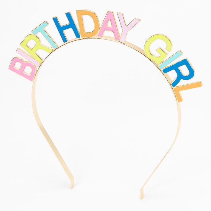 Birthday Girl Rainbow Headband - Lotange - Claire's -