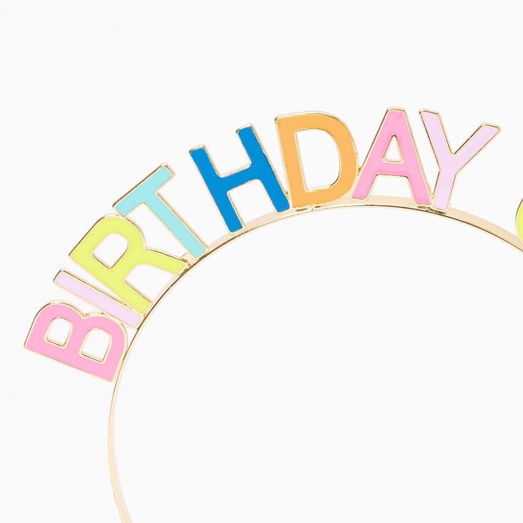 Birthday Girl Rainbow Headband - Lotange - Claire's -