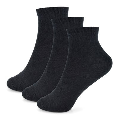 Black Cotton-Rich School Socks 3 Pairs - Lotange - RJM Accessories - Boys Boys Underwear & Socks