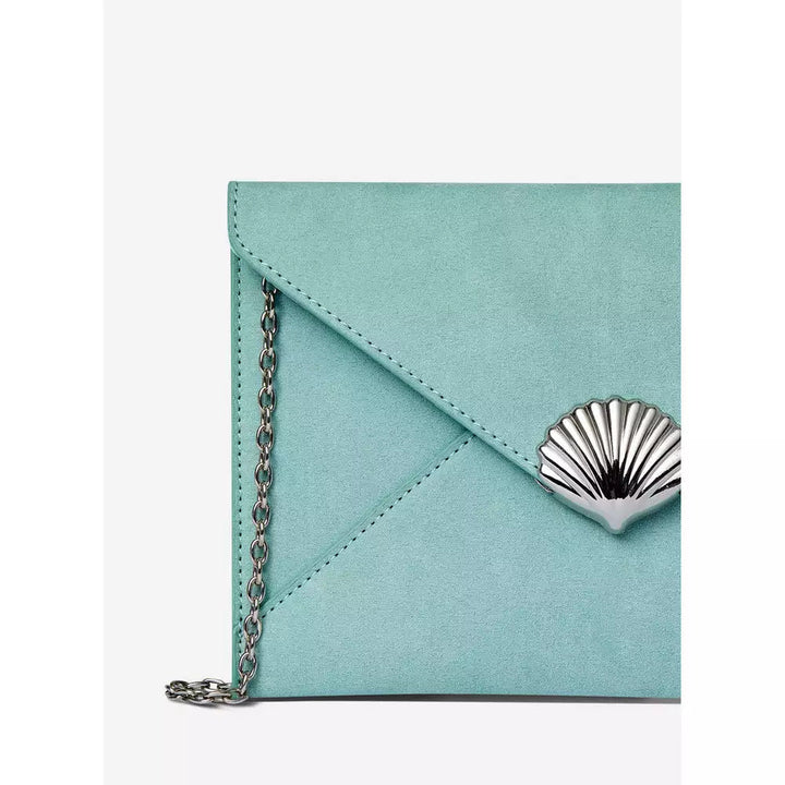 Blue Shell Clutch Bag - Lotange - Dorothy Perkins - Handbags & Purses