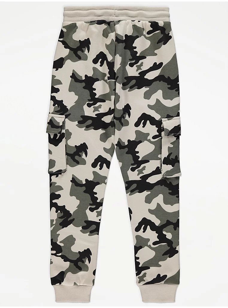 Camouflage Cargo Joggers - Lotange - George - Boys Joggers