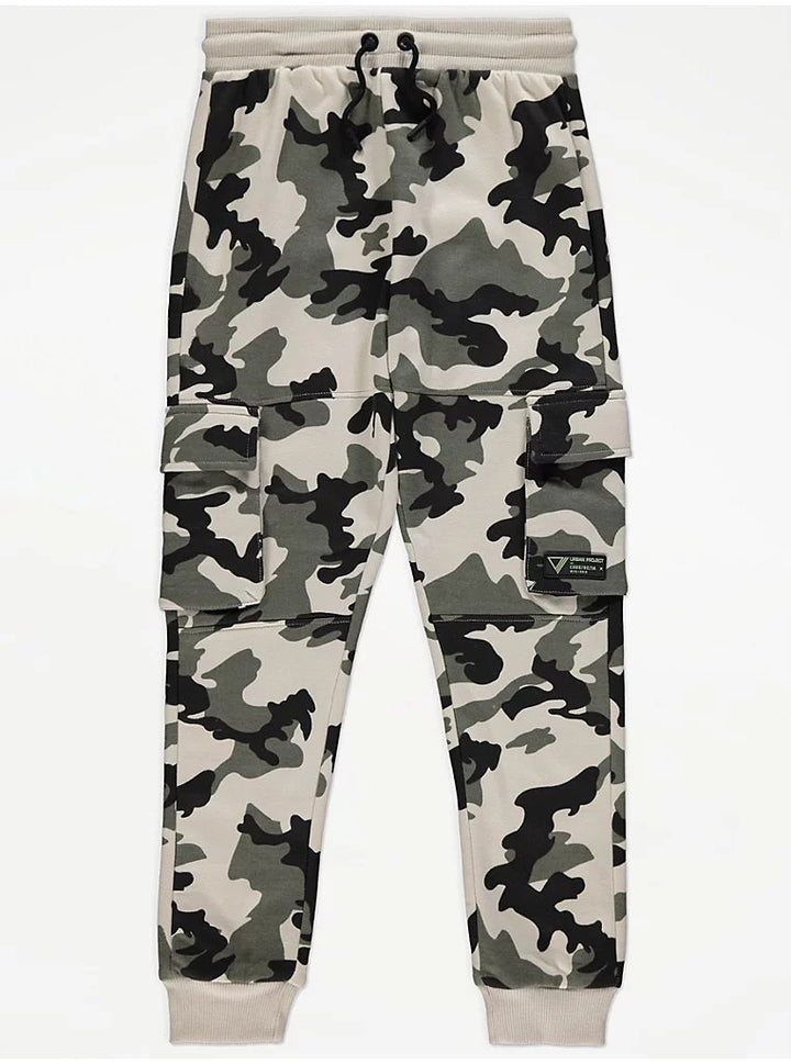 Camouflage Cargo Joggers - Lotange - George - Boys Joggers