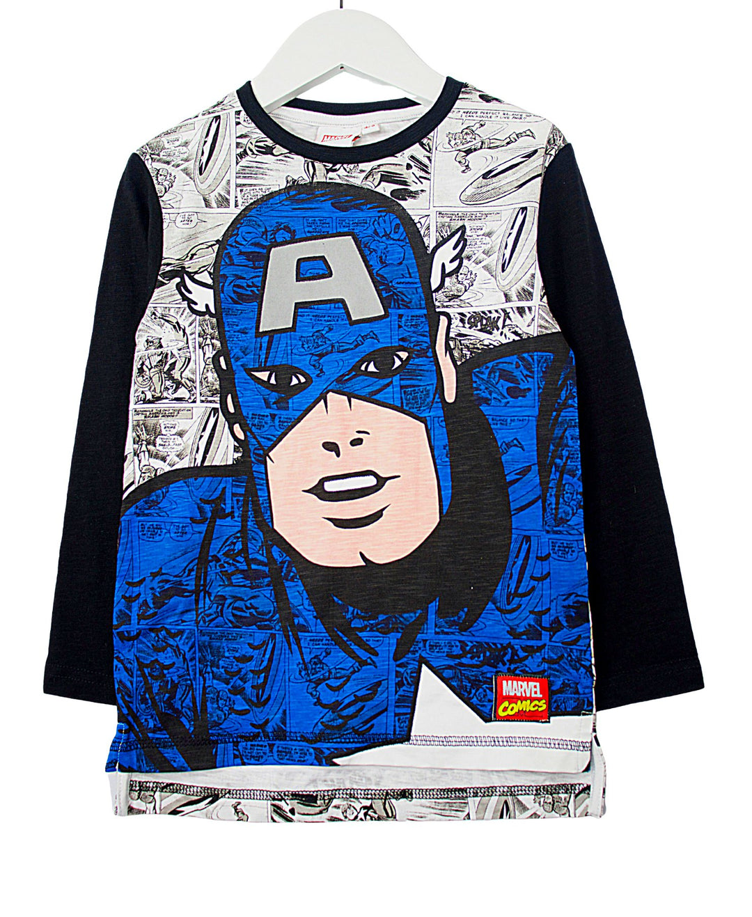 Captain America Long Sleeve T-Shirt - Lotange - Marvel - Boys T-Shirts & Shirts