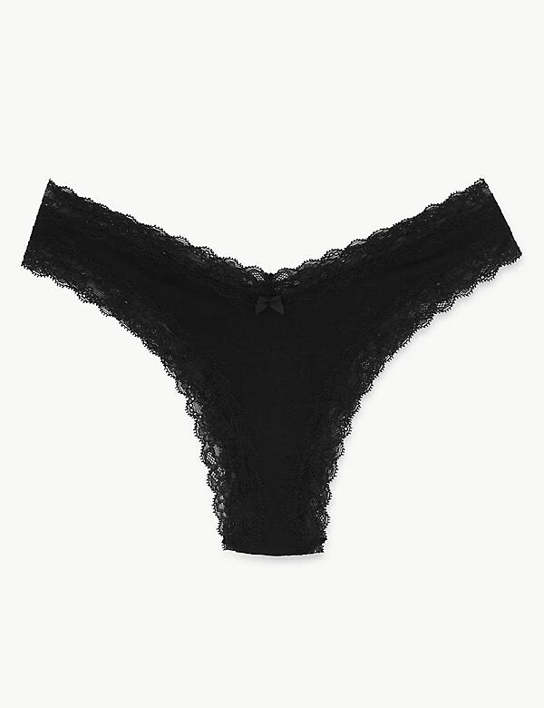 Cotton & Lace Miami Brazilian Knickers - Lotange - Marks & Spencer - Womens Knickers