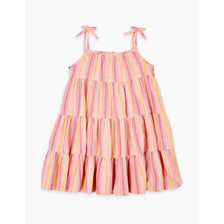 Cotton Rich Tiered Cami Dress - Lotange - Marks & Spencer - Girls Dresses