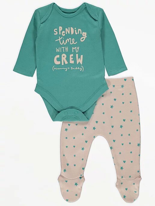 Crew Bodysuit & Leggings - Lotange - George - Baby Girls Outfits