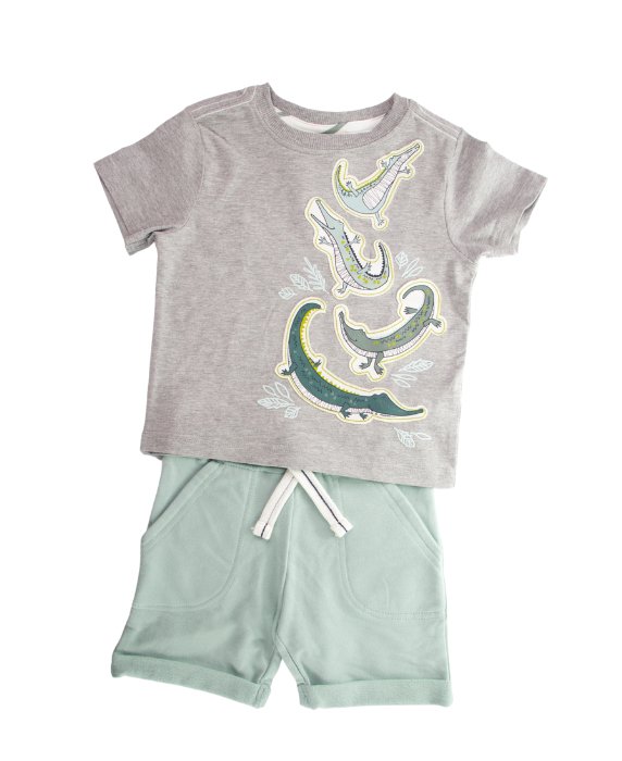 Crocodile T-Shirt & Short Outfit - Lotange - Rorie Whelan - Boys Outfits