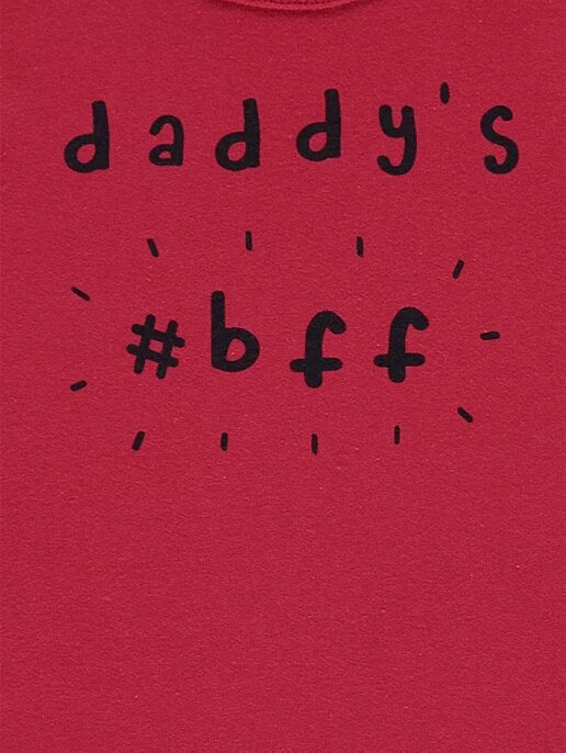 Daddy’s BFF Slogan Top and Joggers Outfit - Lotange - George - Baby Boys Outfits