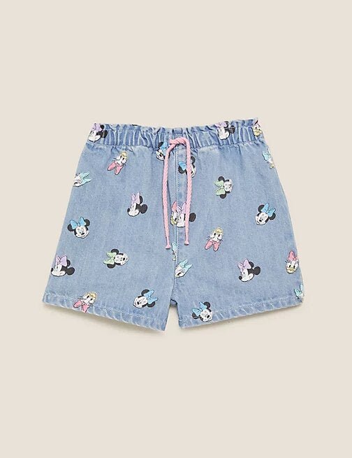 Denim Minnie™ Shorts - Lotange - Marks & Spencer - Girls Shorts