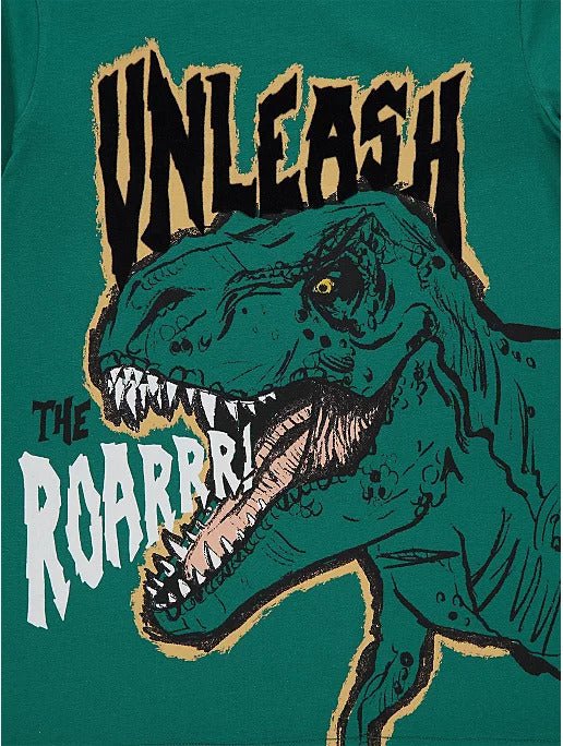 Dinosaur Graphic Print T-Shirts 3 Pack - Lotange - George -