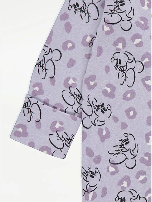 Disney Minnie Mouse Smile Zip Sleepsuits 3 Pack - Lotange - George -