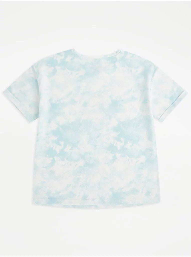 Disney The Little Mermaid Tie Dye Sequin T-Shirt - Lotange - George - Girls Tops & T-Shirts