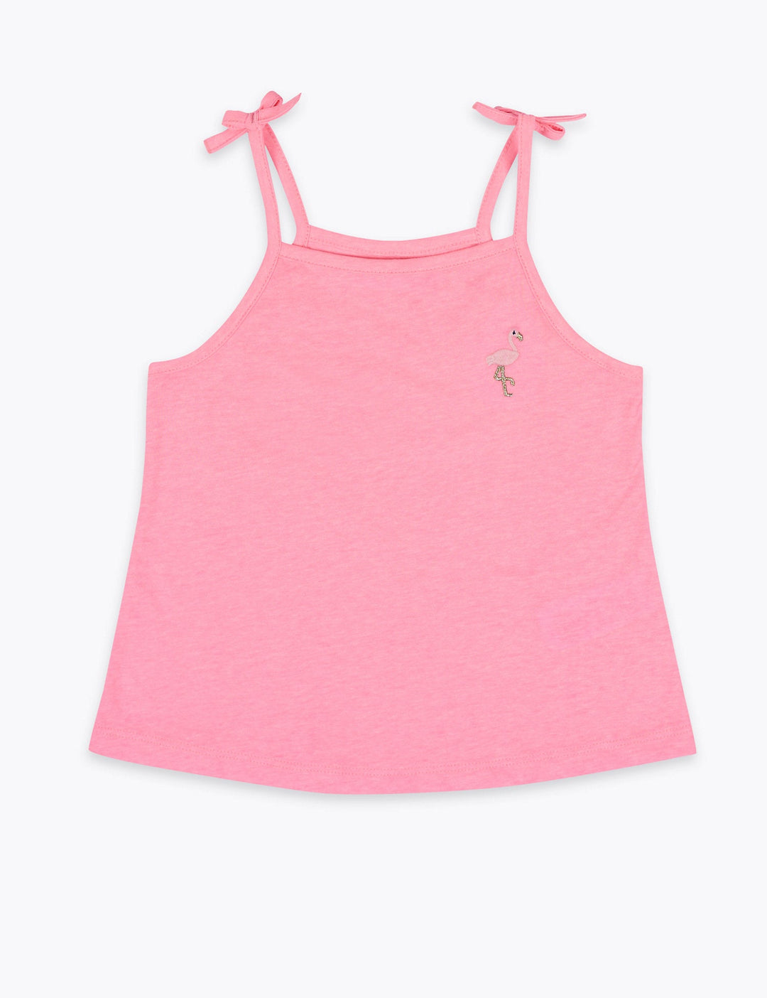 Embroidered Flamingo Vest - Lotange - Marks & Spencer - Girls Tops & T-Shirts