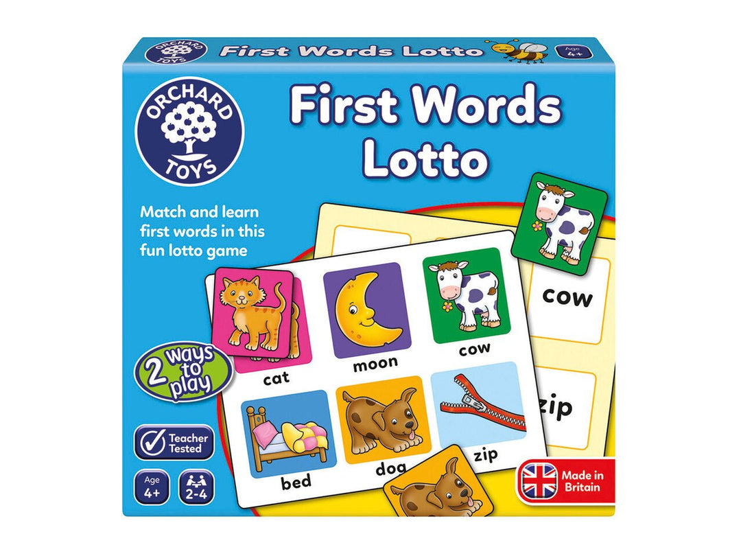 First Words Lotto - Lotange - Orchard Toys - Early Leaning Books & Activities