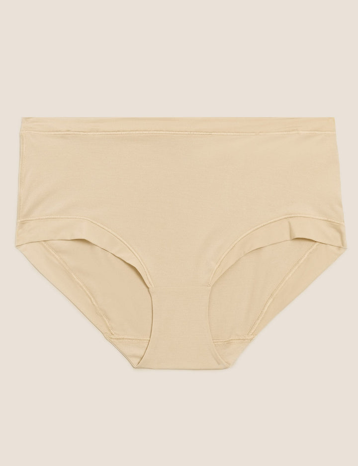 Flexifit Modal Full Briefs Almond - Lotange - Marks & Spencer - Womens Knickers