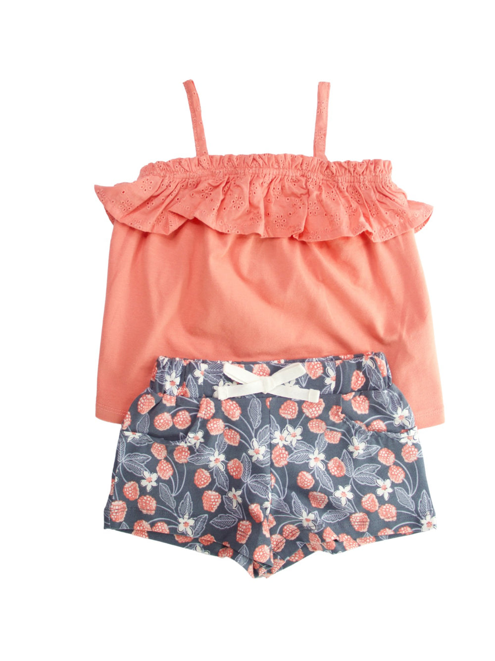 Floral & Raspberry Sleeveless Set - Lotange - Cynthia Rowley - Baby Girls Outfits