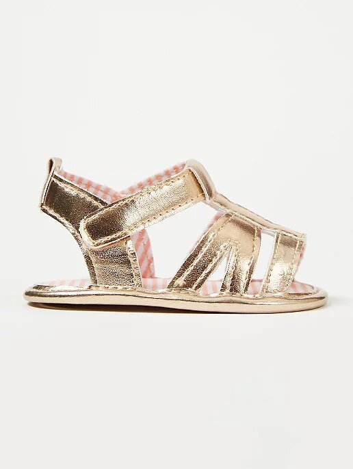 Gold Slingback Sandals - Lotange - George - Baby & Toddler Shoes