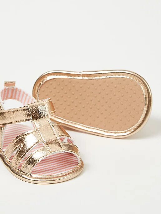 Gold Slingback Sandals - Lotange - George - Baby & Toddler Shoes