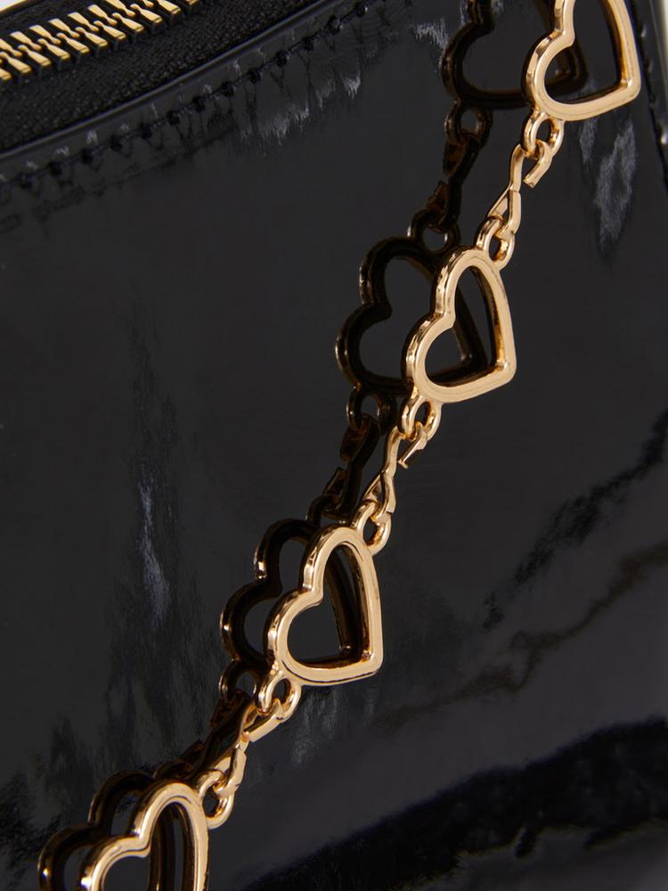 Heart Chain Shoulder Bag Black - Lotange - Primark -