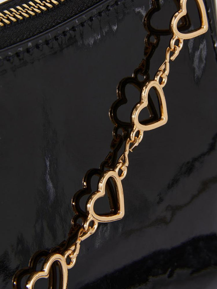 Heart Chain Shoulder Bag Black - Lotange - Primark -