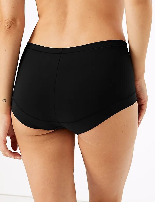 High Rise Embroidered Shorts - Lotange - Marks & Spencer - Womens Knickers