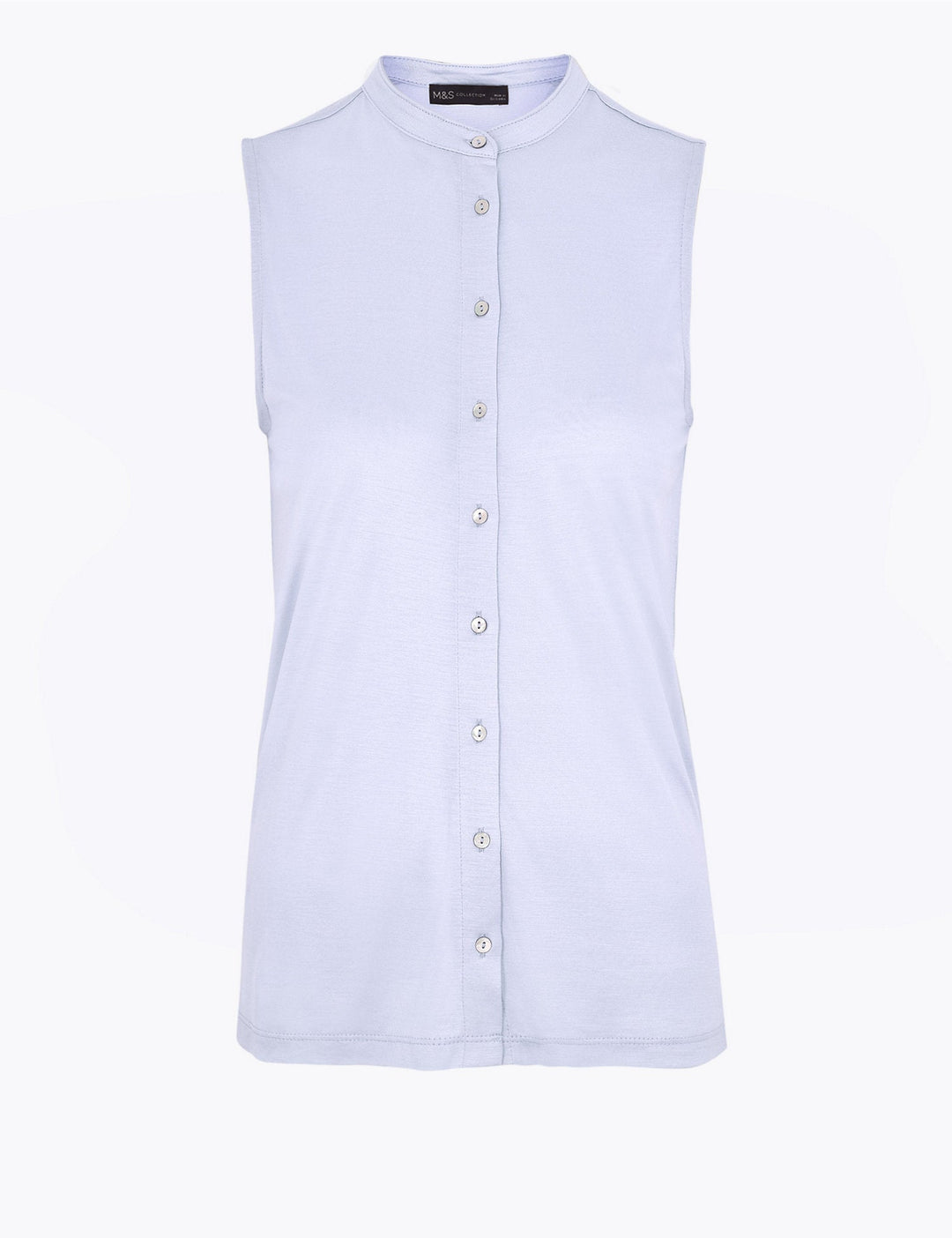 Jersey Longline Sleeveless Shirt - Lotange - Marks & Spencer - Women Tops