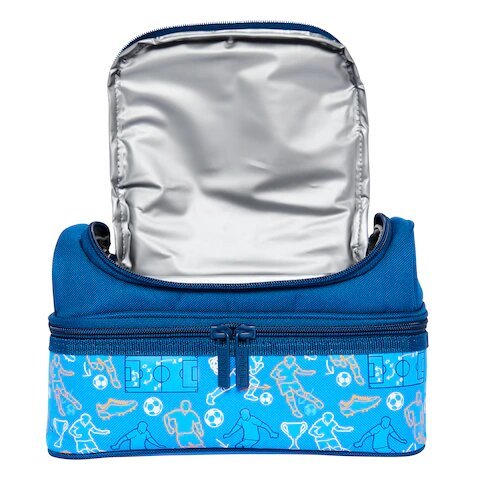 Jump Double Decker Lunchbox Insulated Blue - Lotange - Smiggle - Kids Lunchboxes