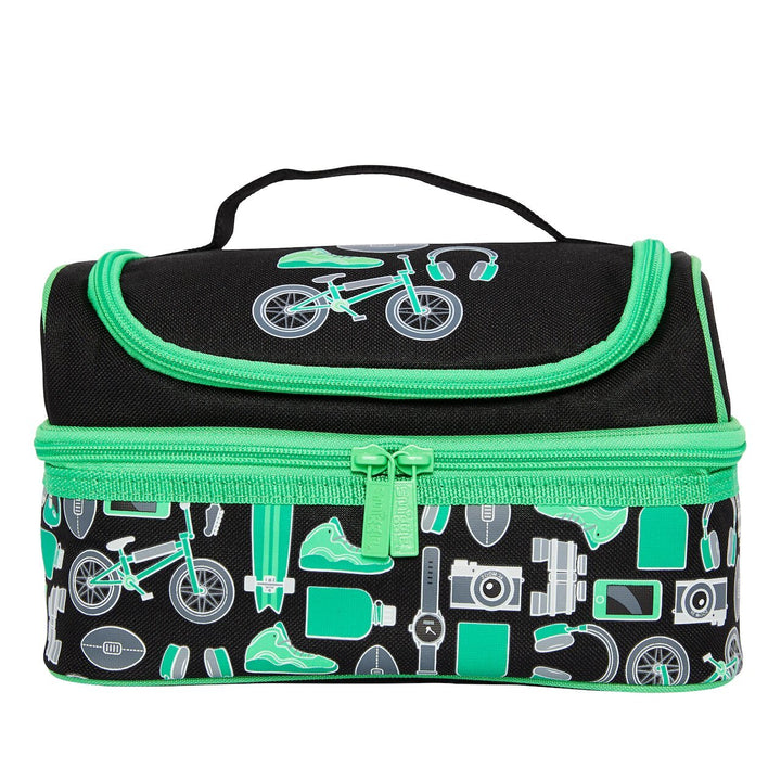 Jump Double Decker Lunchbox Insulated Green - Lotange - Smiggle - Lunch Bags