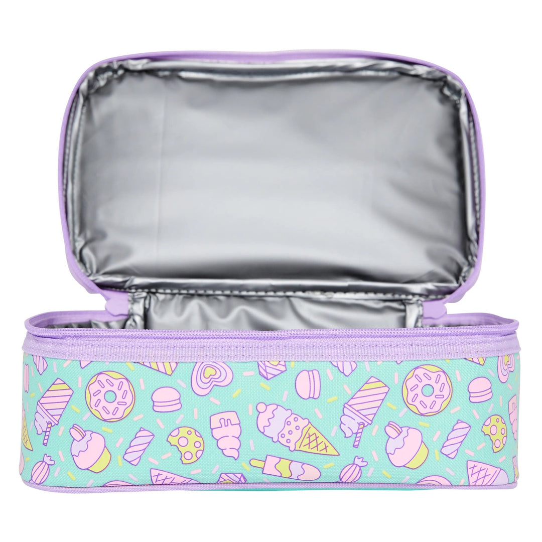 Jump Double Decker Lunchbox Insulated Mint - Lotange - Smiggle - Kids Lunchboxes