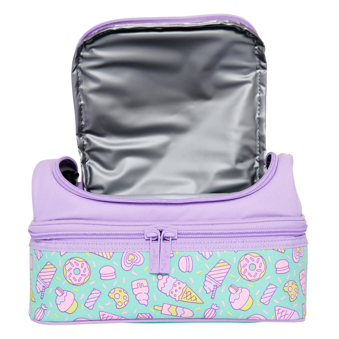 Jump Double Decker Lunchbox Insulated Mint - Lotange - Smiggle - Kids Lunchboxes