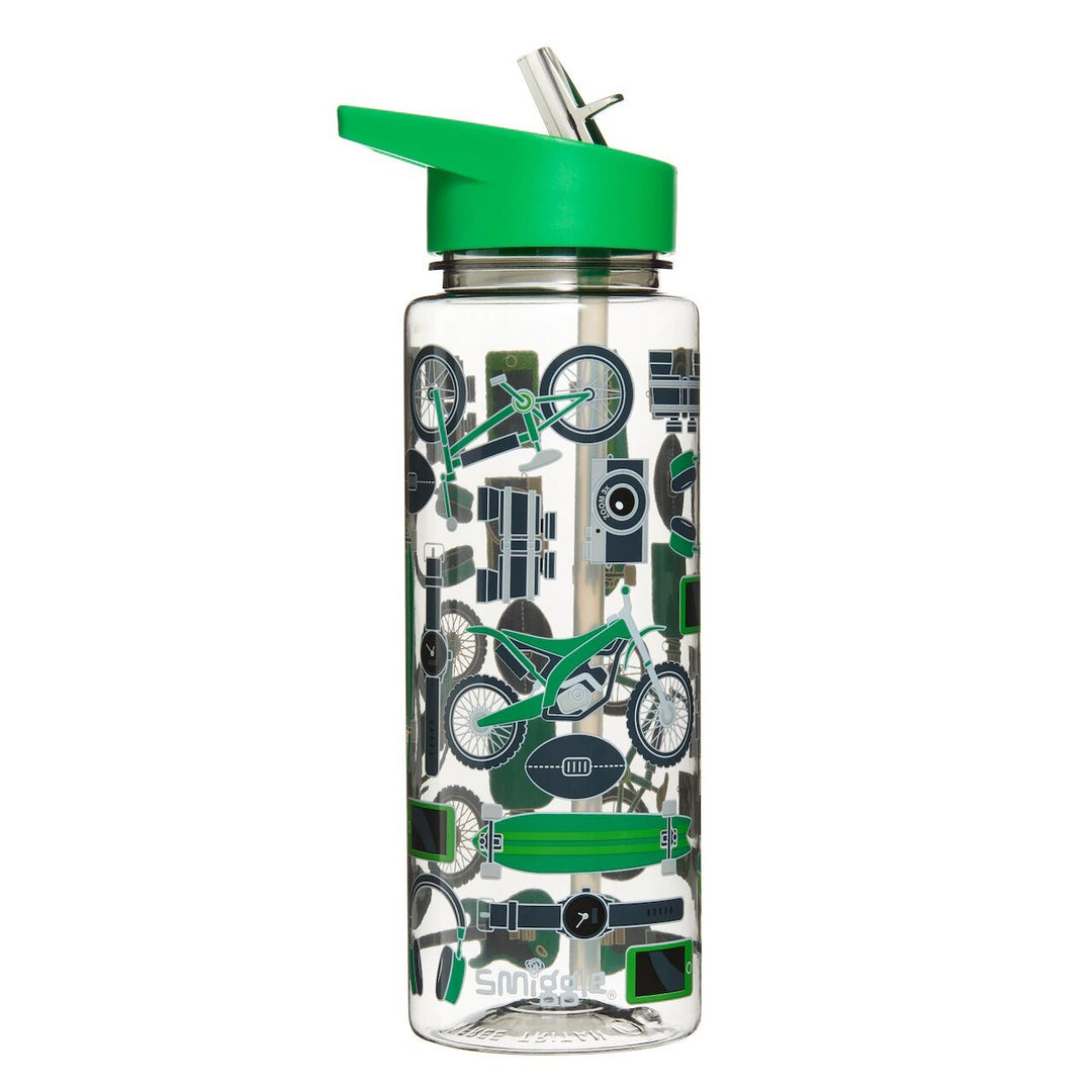 Jump Spout Drink Bottle Green - Lotange - Smiggle - Kids Drink Bottles