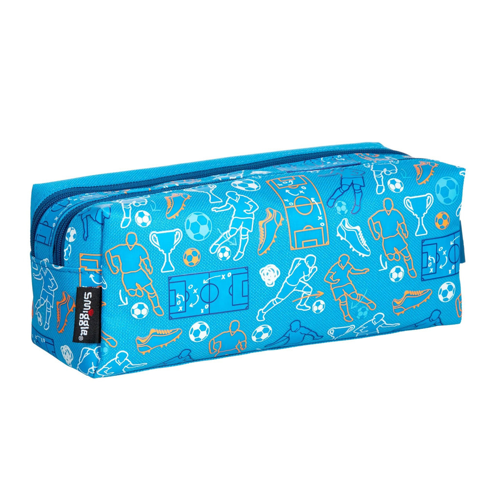 Jump Twin Zip Pencil Case Blue - Lotange - Smiggle - Kids Pencil Cases