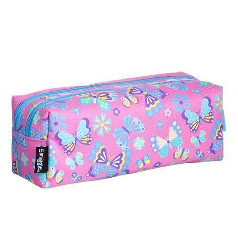 Jump Twin Zip Pencil Case Butterfly - Lotange - Smiggle - Kids Pencil Cases