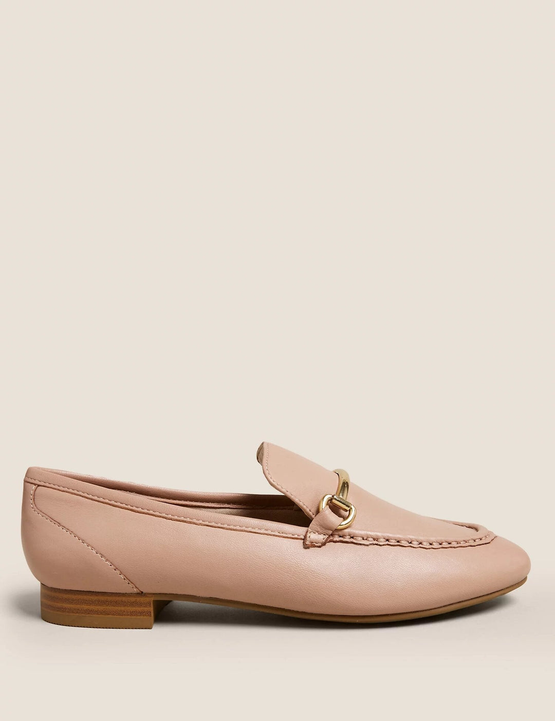 Leather Bar Pumps loafer - Lotange - Marks & Spencer - Women's Shoes