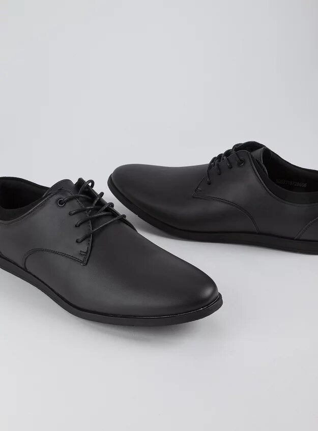 Leather Lace Up Derby Shoes - Lotange - Tu Clothing - Boys School Shoes