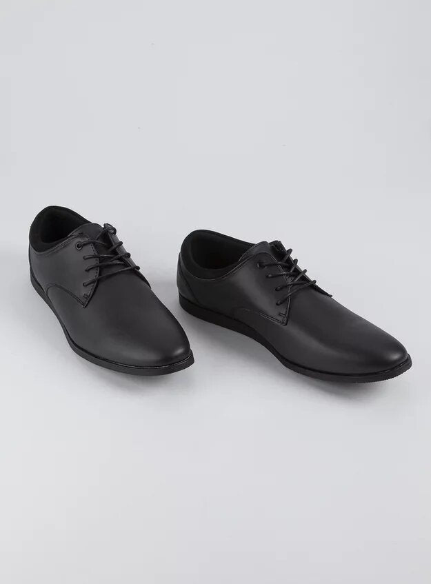 Leather Lace Up Derby Shoes - Lotange - Tu Clothing - Boys School Shoes