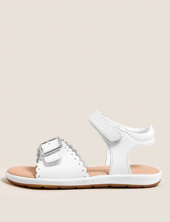 Leather Riptape Sandals - Lotange - Marks & Spencer - Girls Shoes