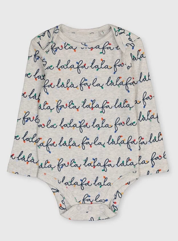 Lights 'Fa La La' Print Bodysuit - Lotange - GAP - Baby Girls Bodysuits