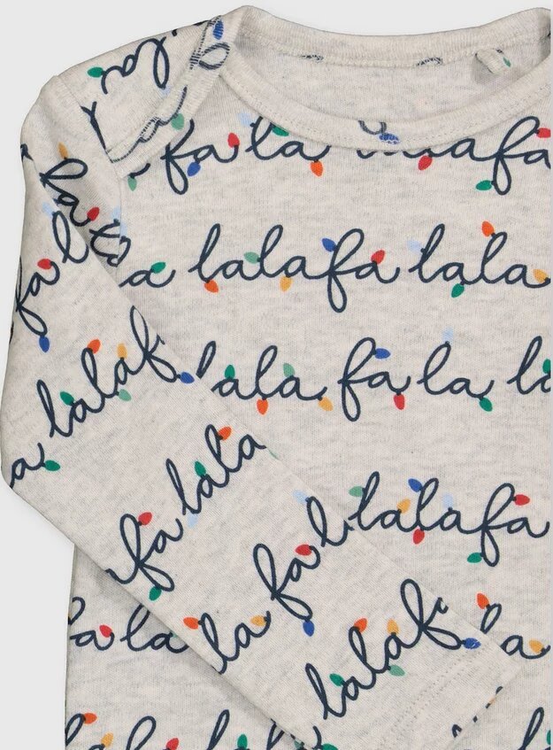 Lights 'Fa La La' Print Bodysuit - Lotange - GAP - Baby Girls Bodysuits