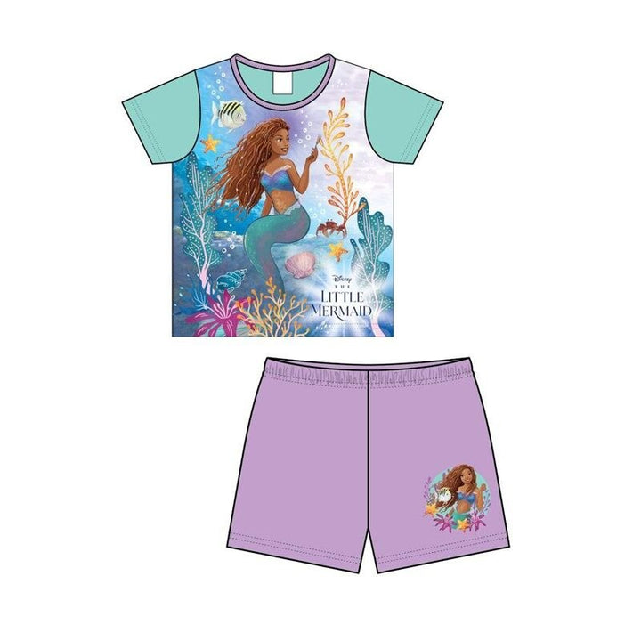 Little Mermaid Short Pyjamas Set - Lotange - Disney - Girls Pyjamas