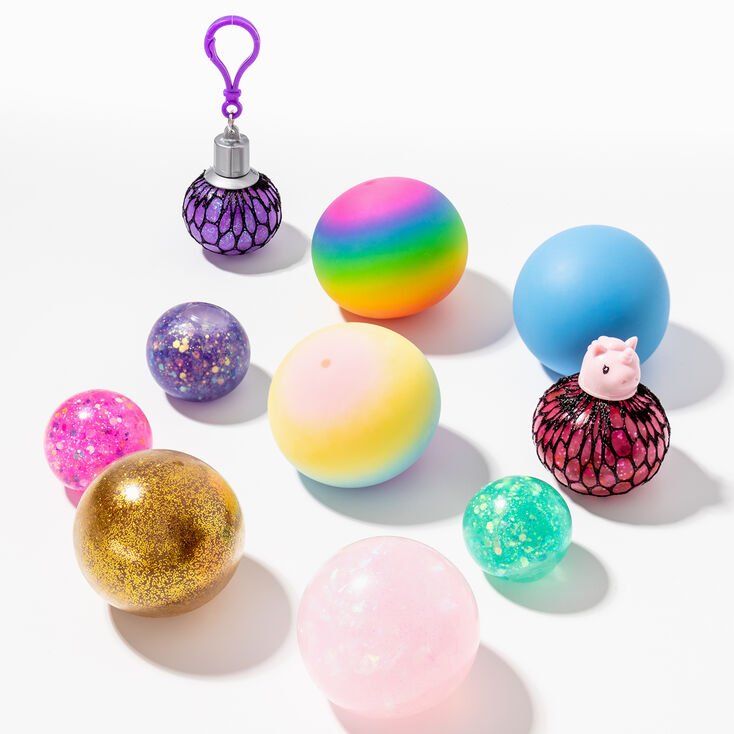 Mega Squeezeball Fidget Toys Set - 10 Pack - Lotange - Claire's -