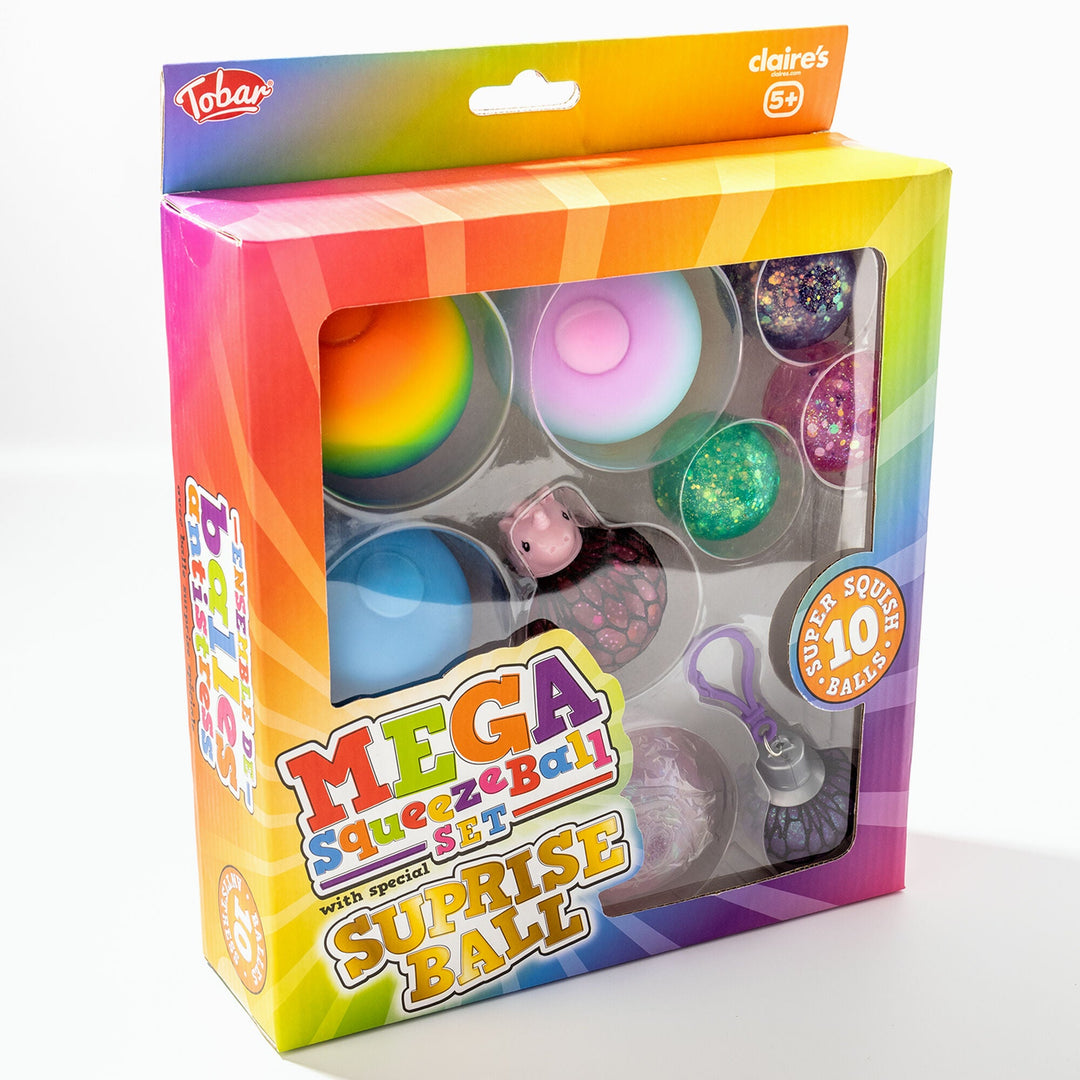 Mega Squeezeball Fidget Toys Set - 10 Pack - Lotange - Claire's -