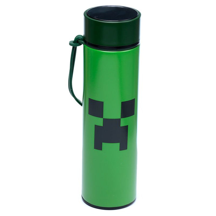 Minecraft Creeper Hot & Cold Digital Thermometer Bottle 450ml - Lotange - Minecraft - Kids Drink Bottles